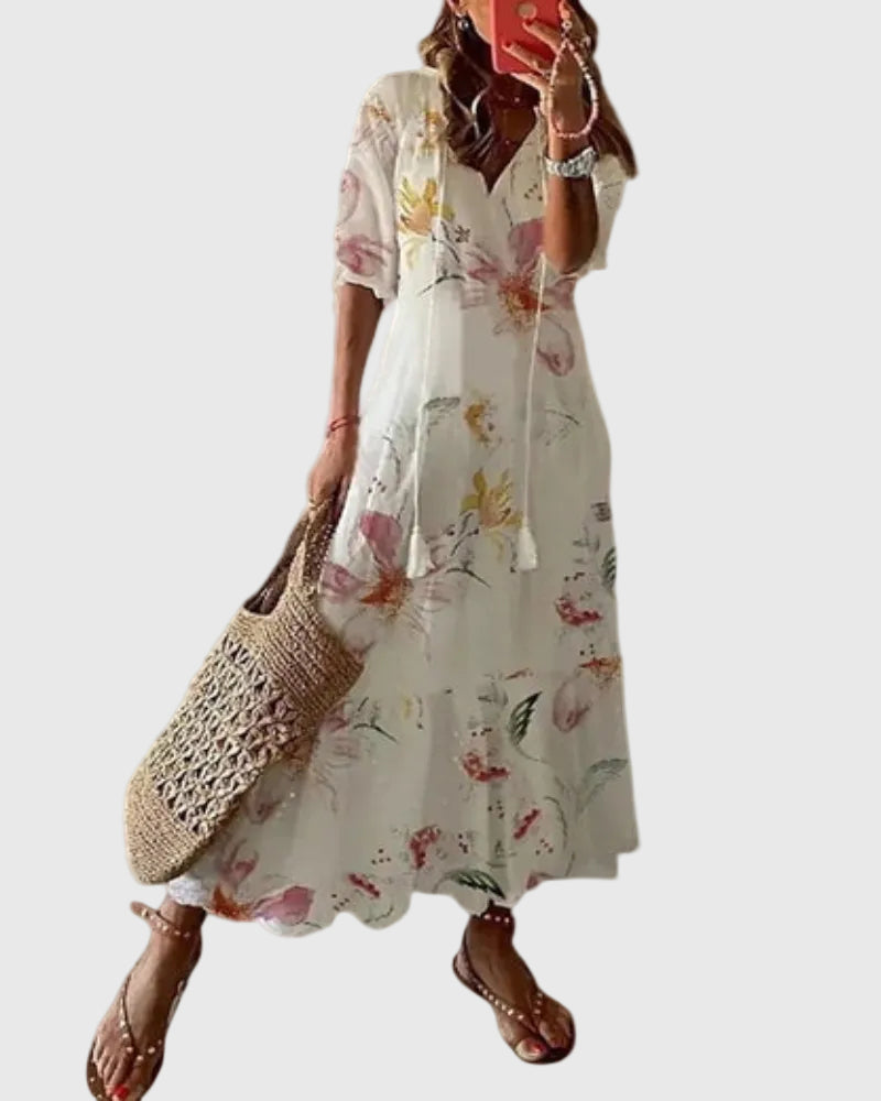 Sofia | Vestido Maxi Boho Vintage de Verano