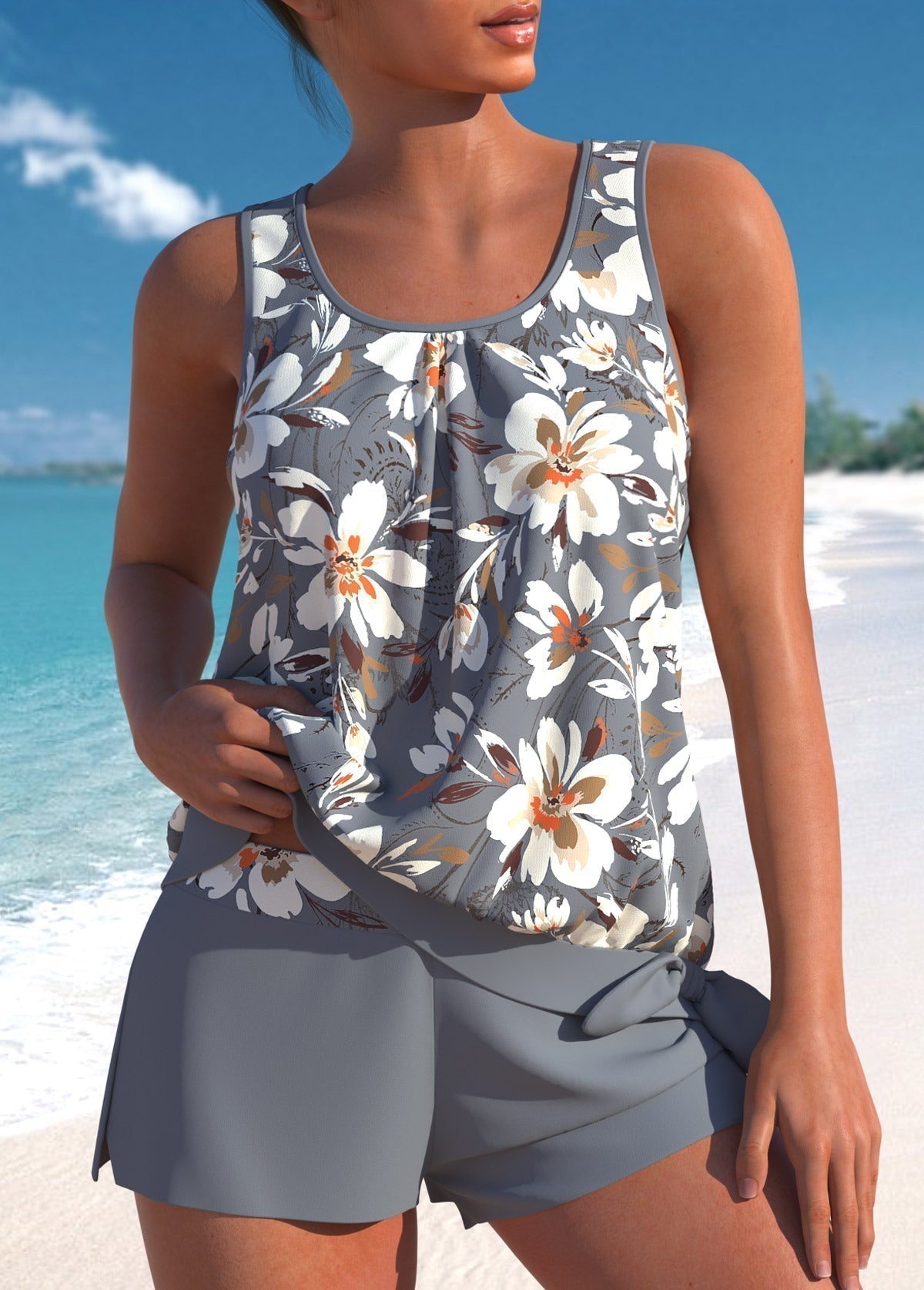 Helena | Stilvolles Floral Tankini Conjunto für Frauen