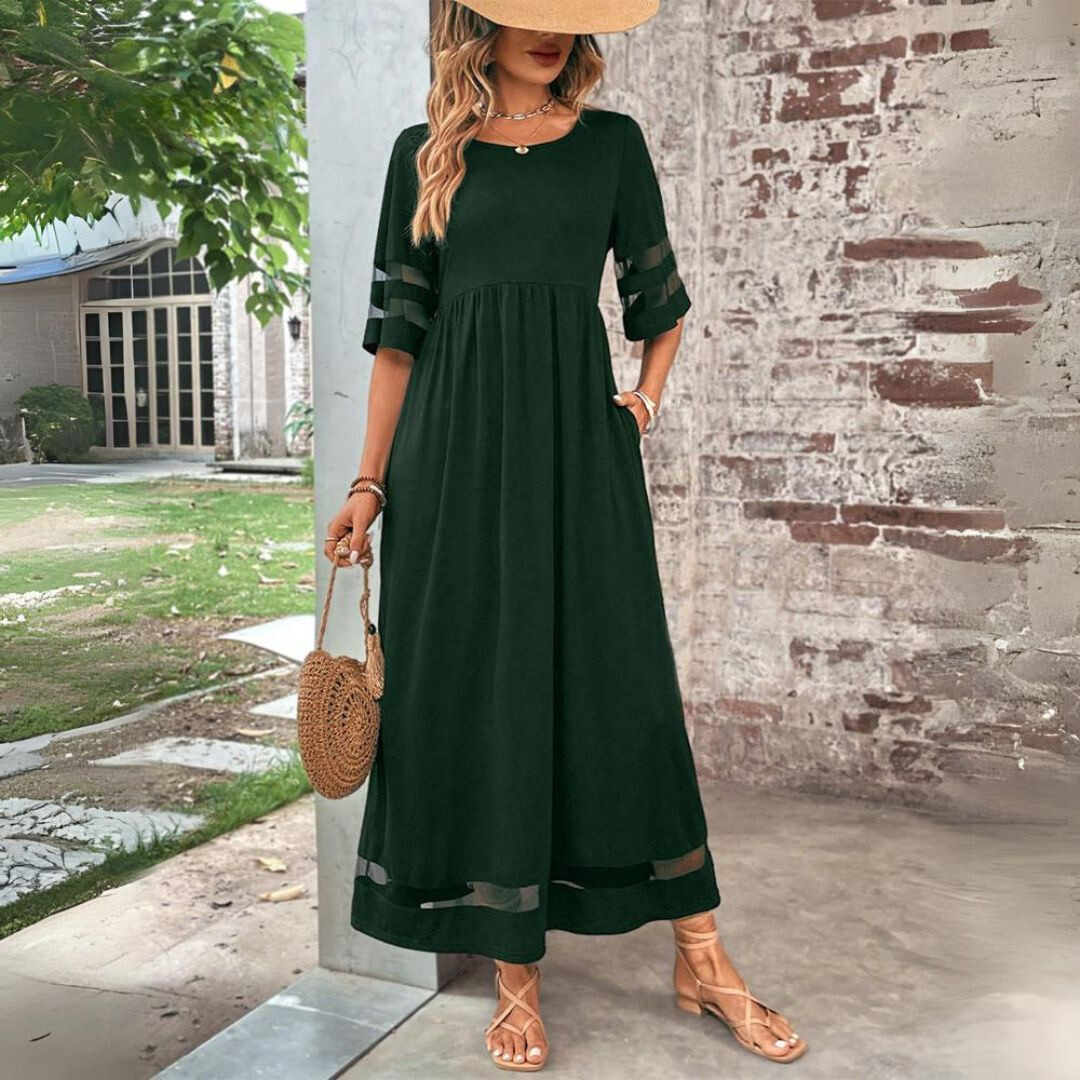 Beth | Vestido midi favorecedor que alisa el abdomen