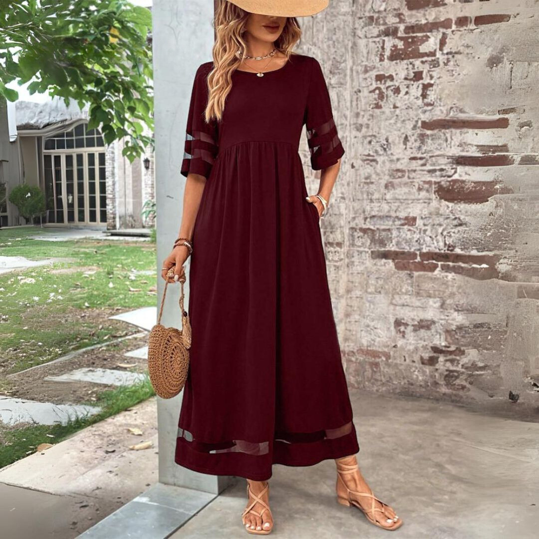 Beth | Vestido midi favorecedor que alisa el abdomen