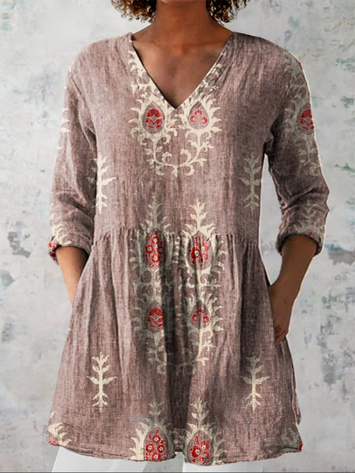 Elise | Blusa larga con escote en V