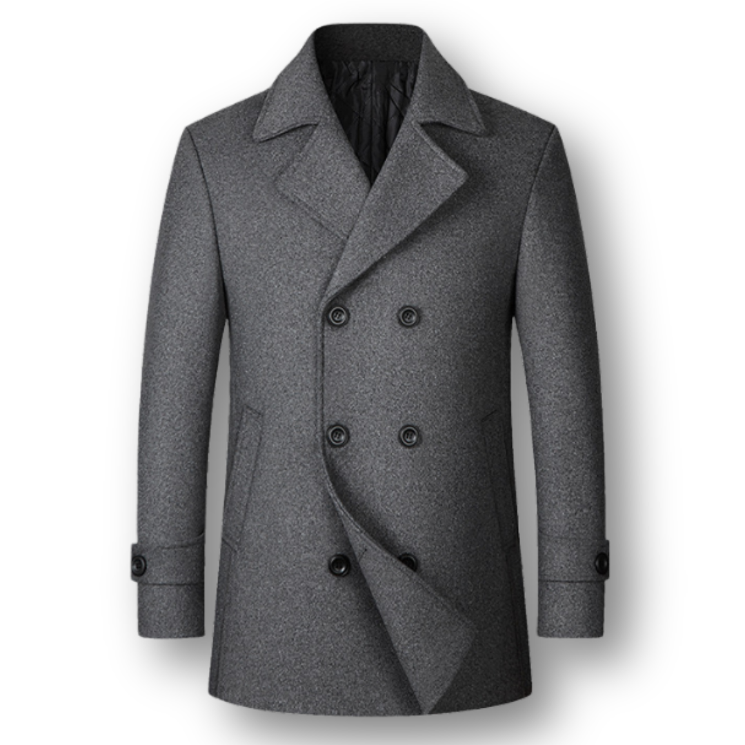Silvan™ | Abrigo Doble Pecho Elegante en Lana Premium