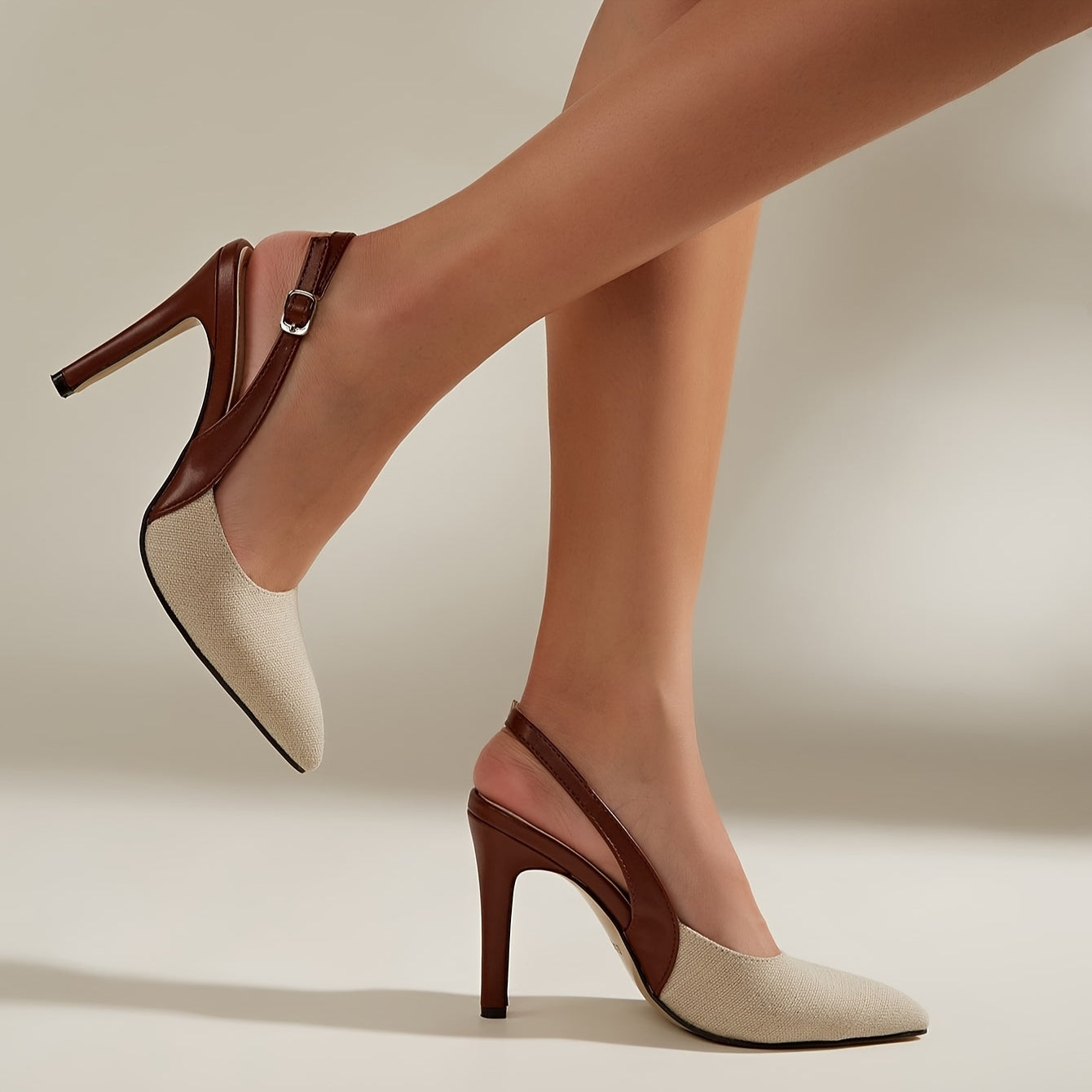 Amélie™ | Tacones Slingback en contraste
