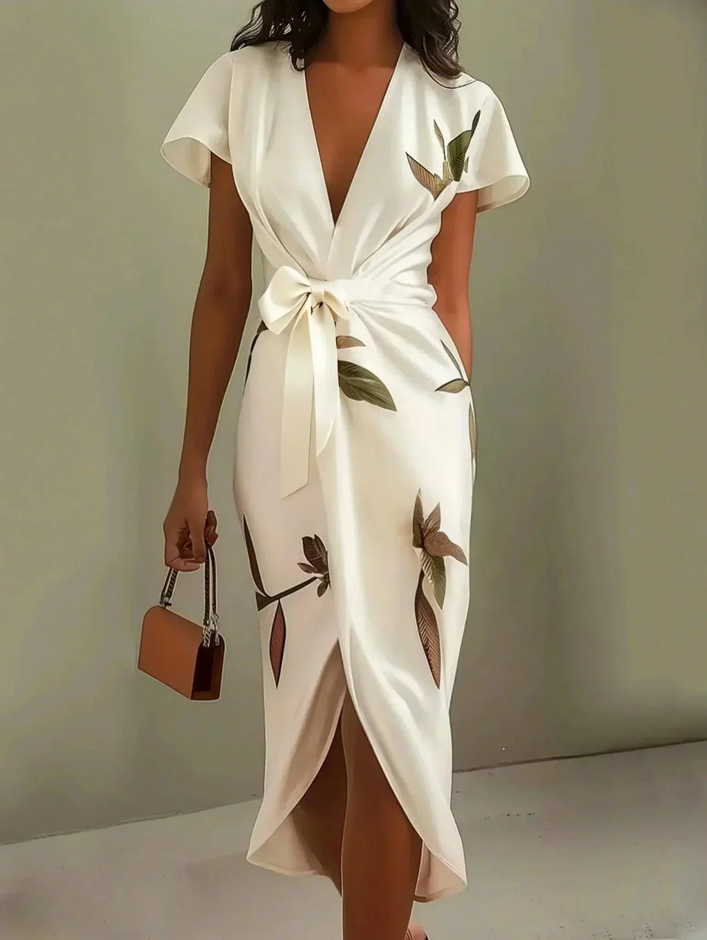 Vestido envolvente elegante