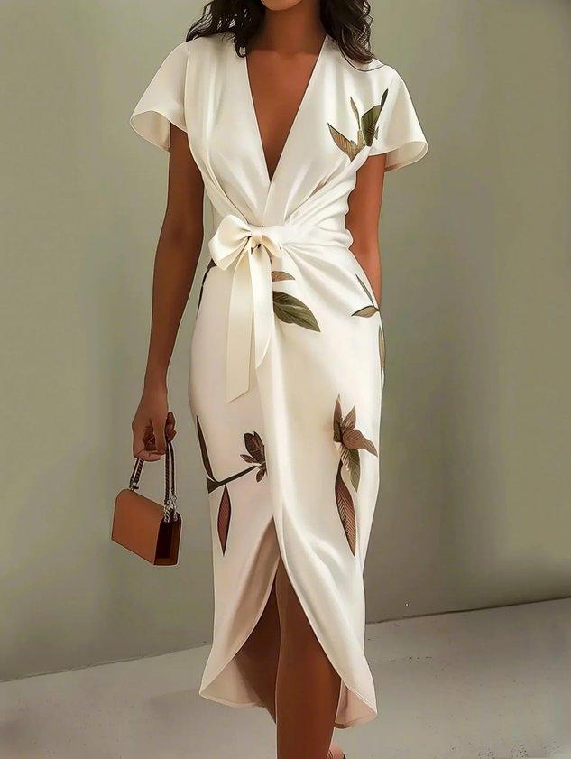 Vestido envolvente elegante
