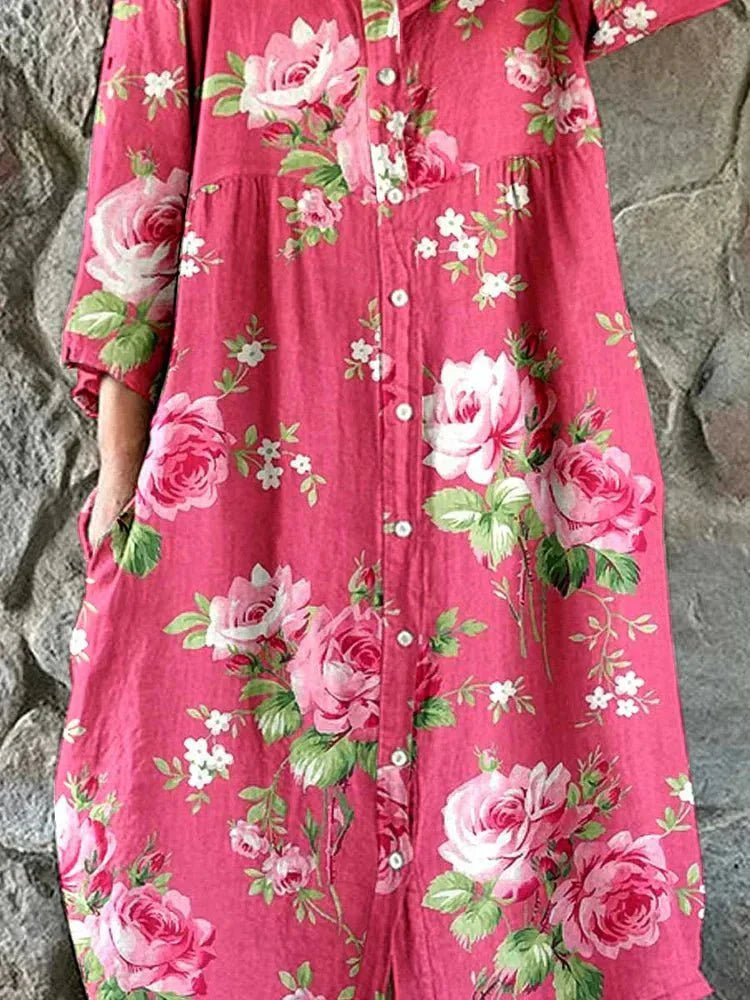 Nira | Vestido floral artístico