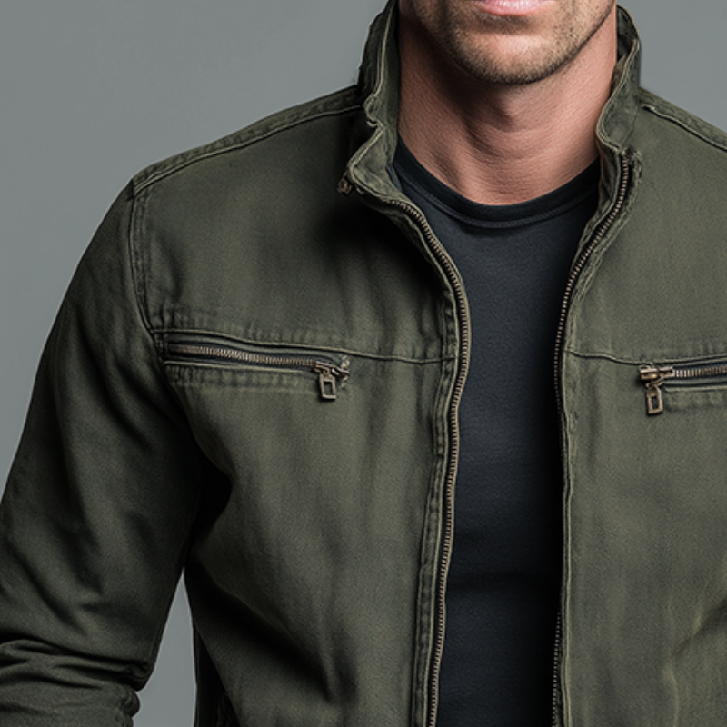 Denver | Chaqueta de Algodón Vintage con Cremallera