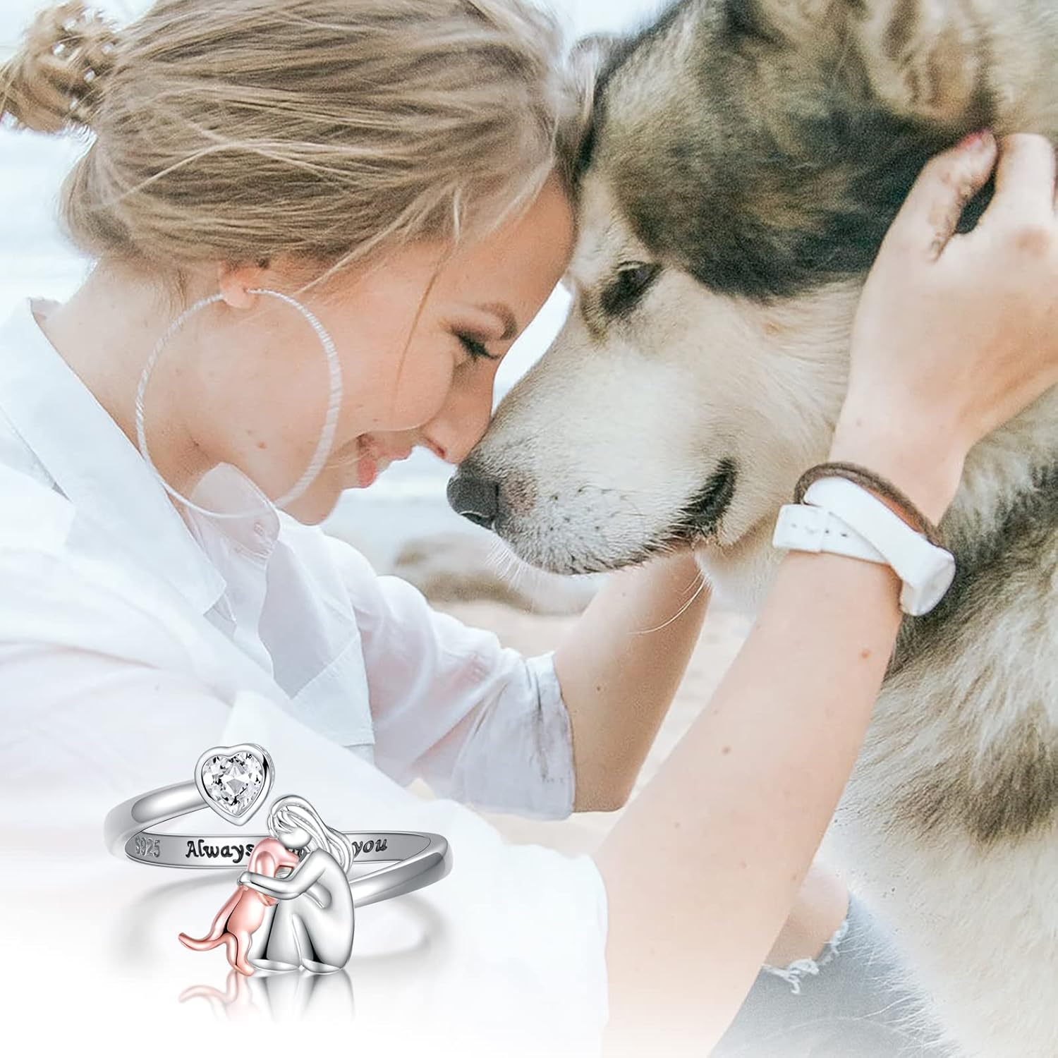 Anillo ajustable – Siempre en mi corazón