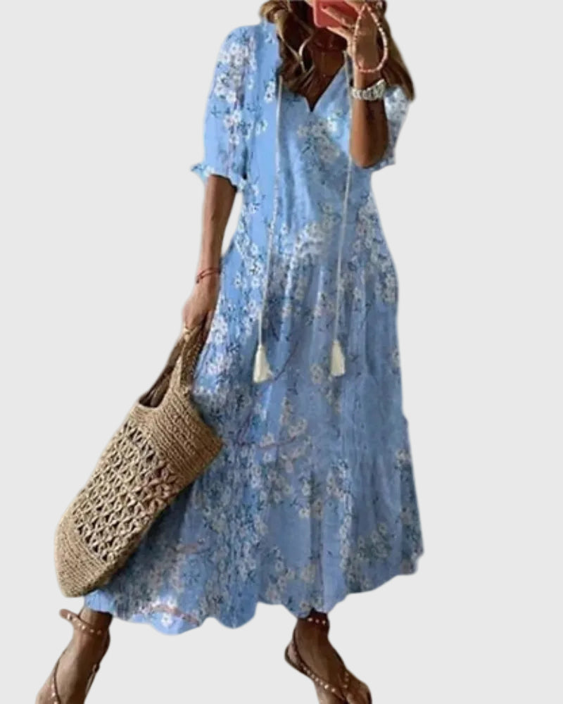 Sofia | Vestido Maxi Boho Vintage de Verano