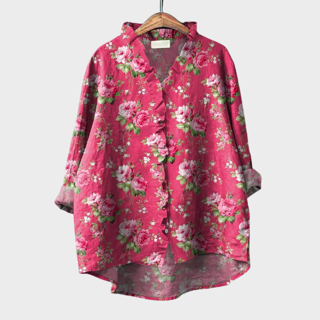 Tara | Camisa de Verano de Lino Elegante