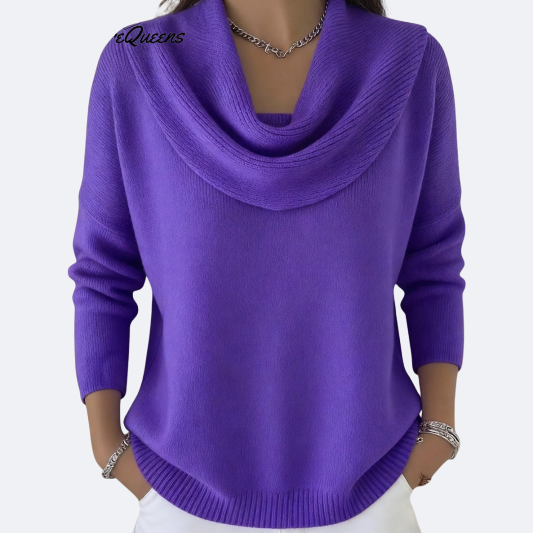 GIULIA - Suéter con cuello volante y cómodo