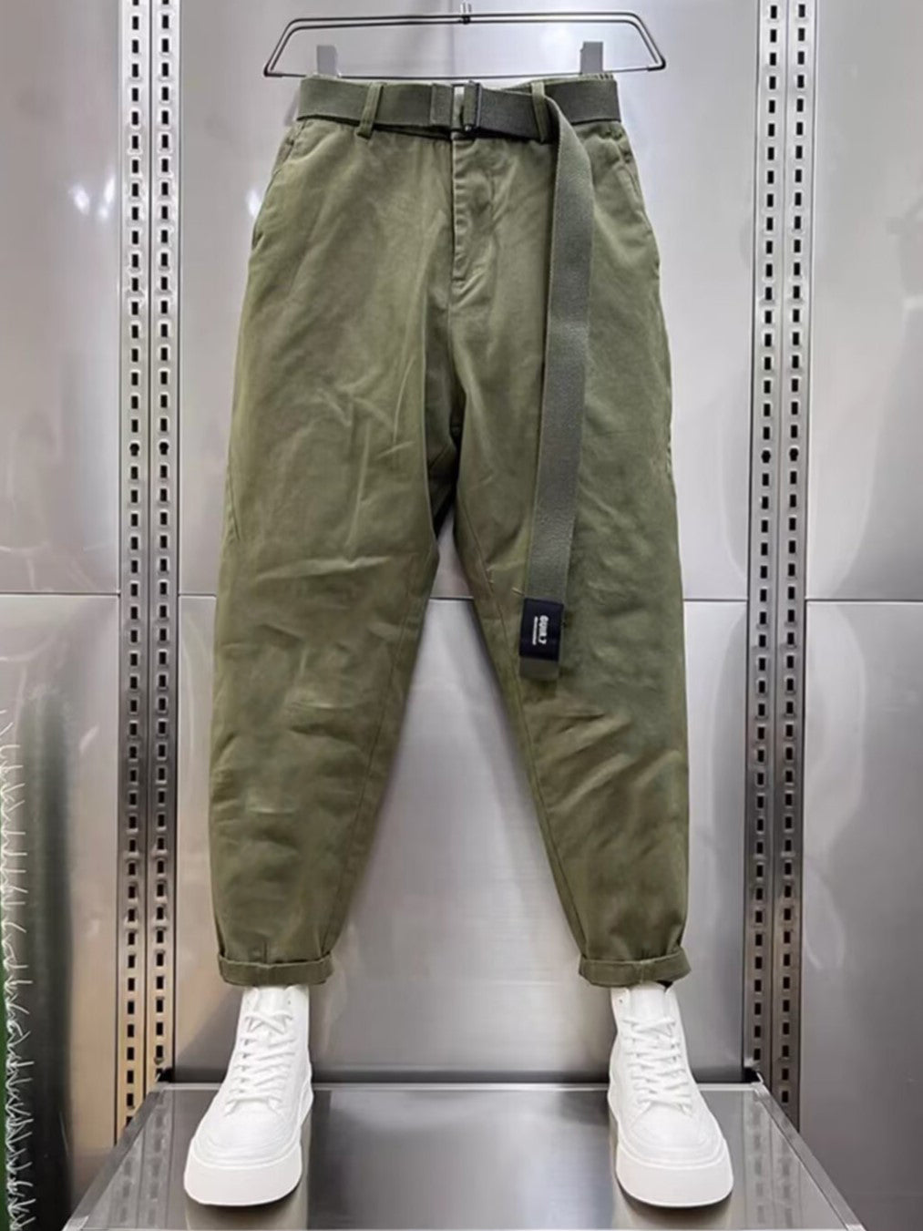 Laurent™ | Pantalones Capri con cinturón