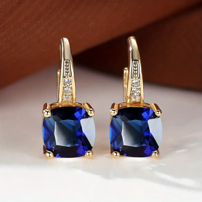 Mystic Stone | Pendientes de aro | Dorado