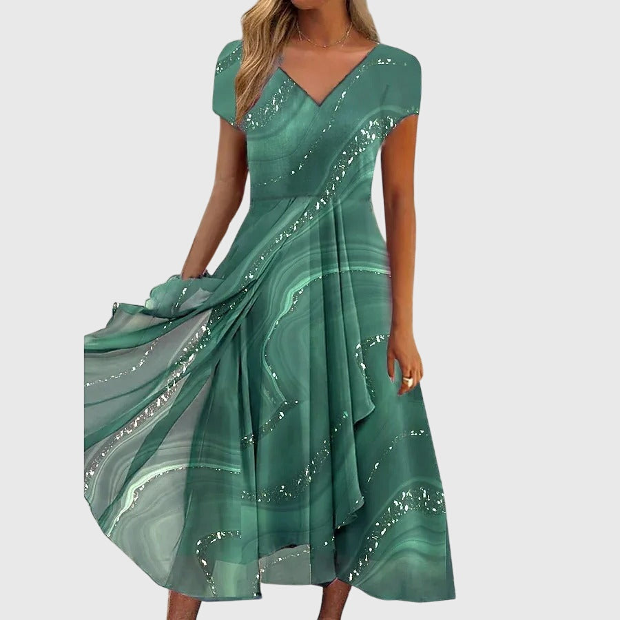 Aubrielle | Vestido midi fluido