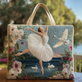 Elegancia Ballet Cisne | Bolso acolchado hecho a mano