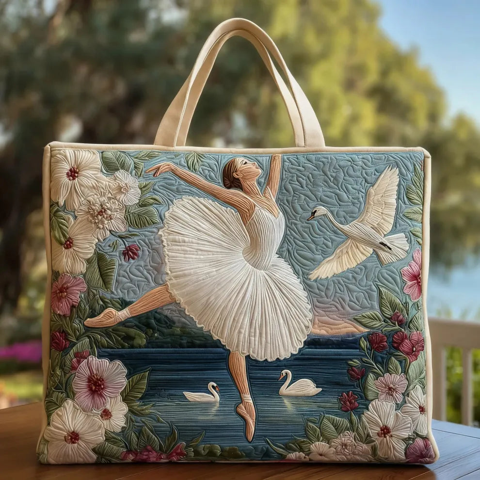 Elegancia Ballet Cisne | Bolso acolchado hecho a mano