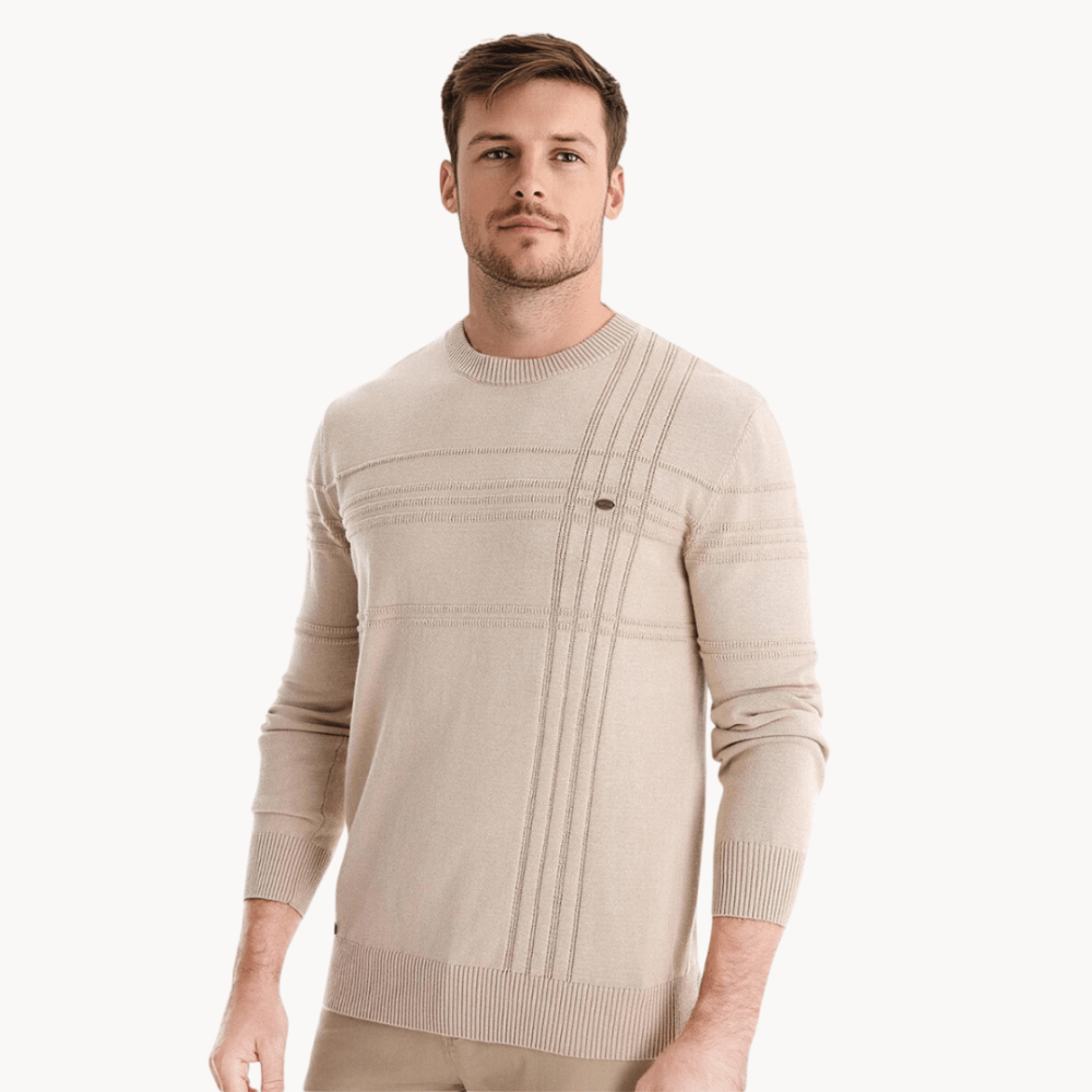 Massimo - Suéter Elegante con Diseño de Cuadros
