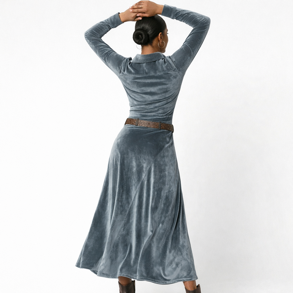 Dora | Vestido vintage de terciopelo