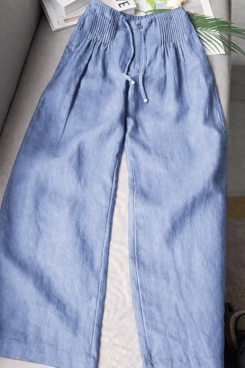 Zofia – Pantalones de algodón de pernera ancha