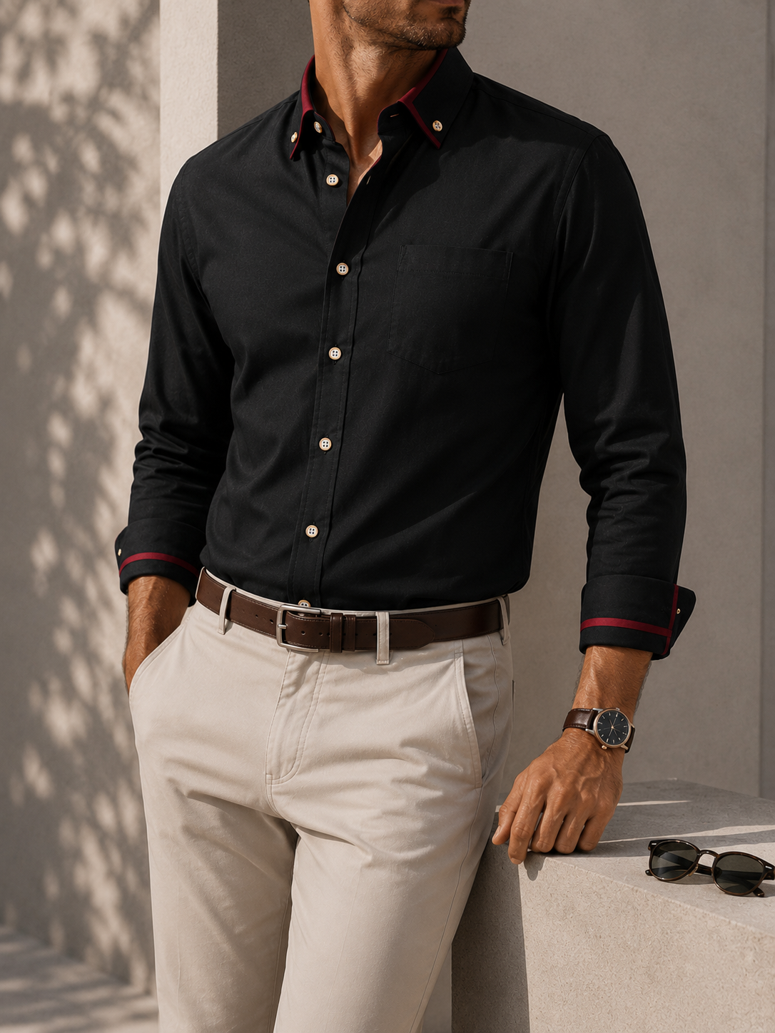 Alvin - Camisa con Contraste