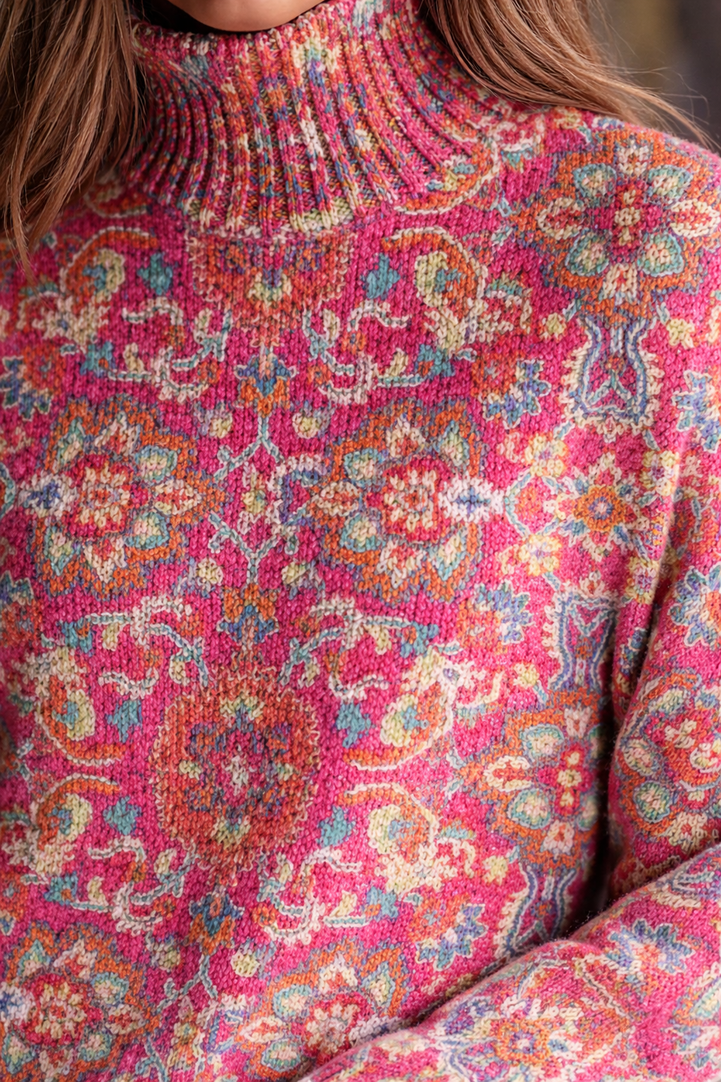 Florence | Cuello Vuelto de Punto Floral