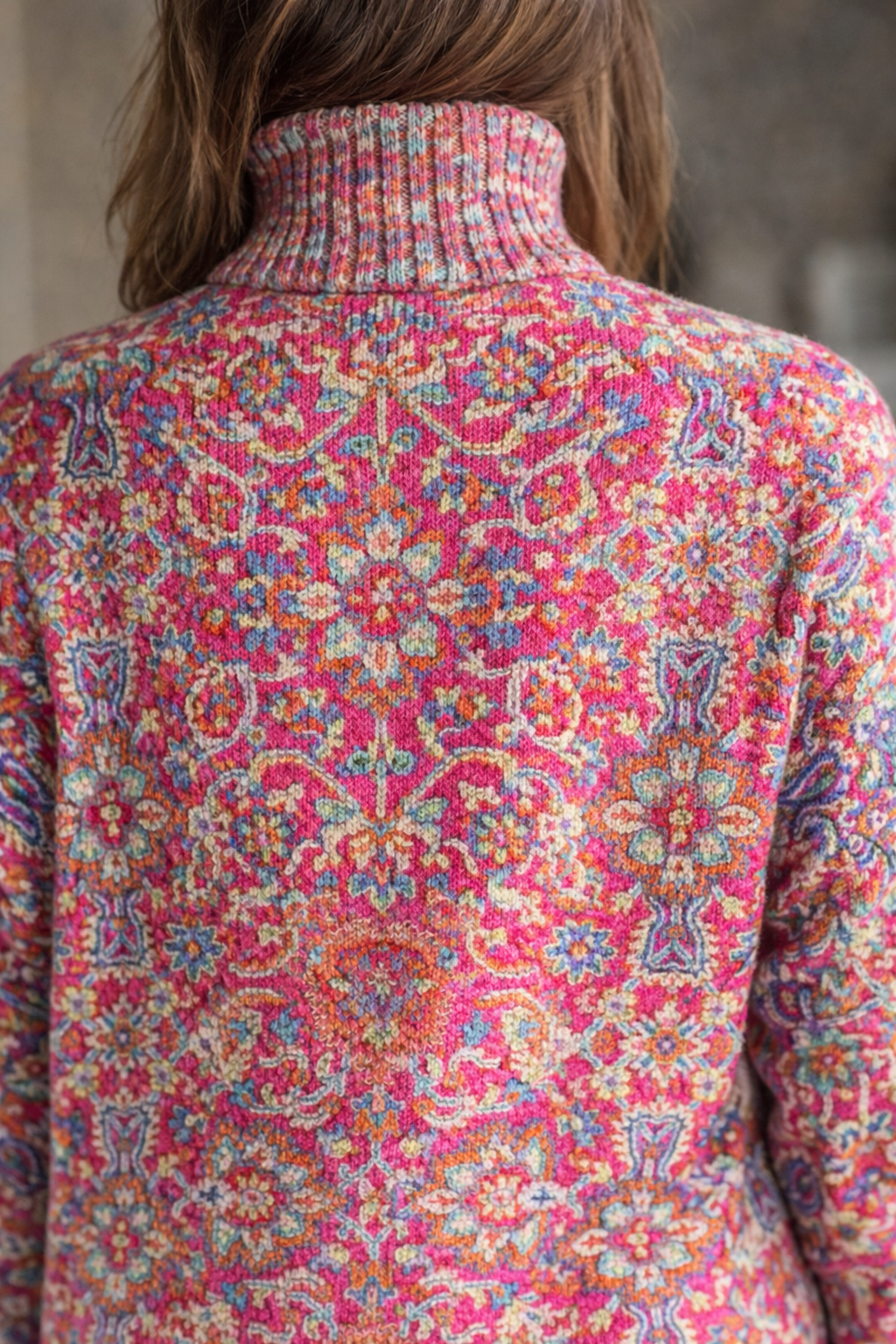 Florence | Cuello Vuelto de Punto Floral