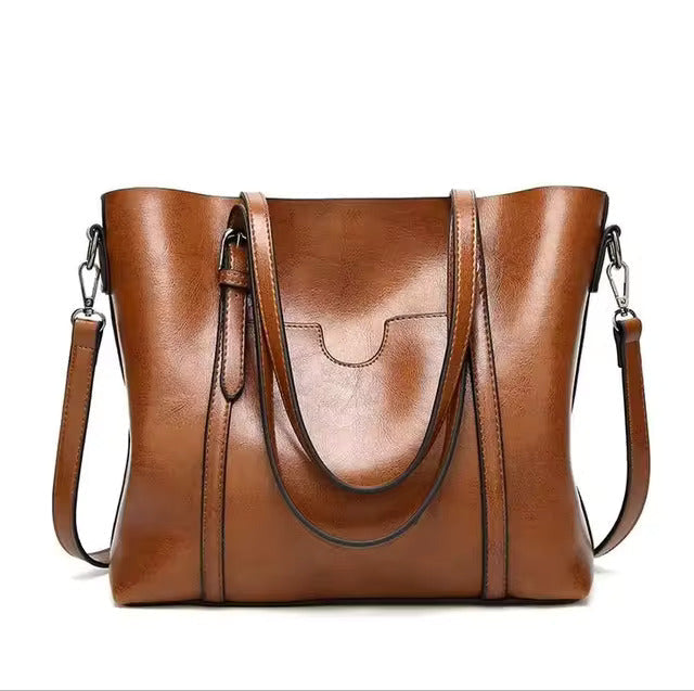 Aubrey | Bolso tote de cuero