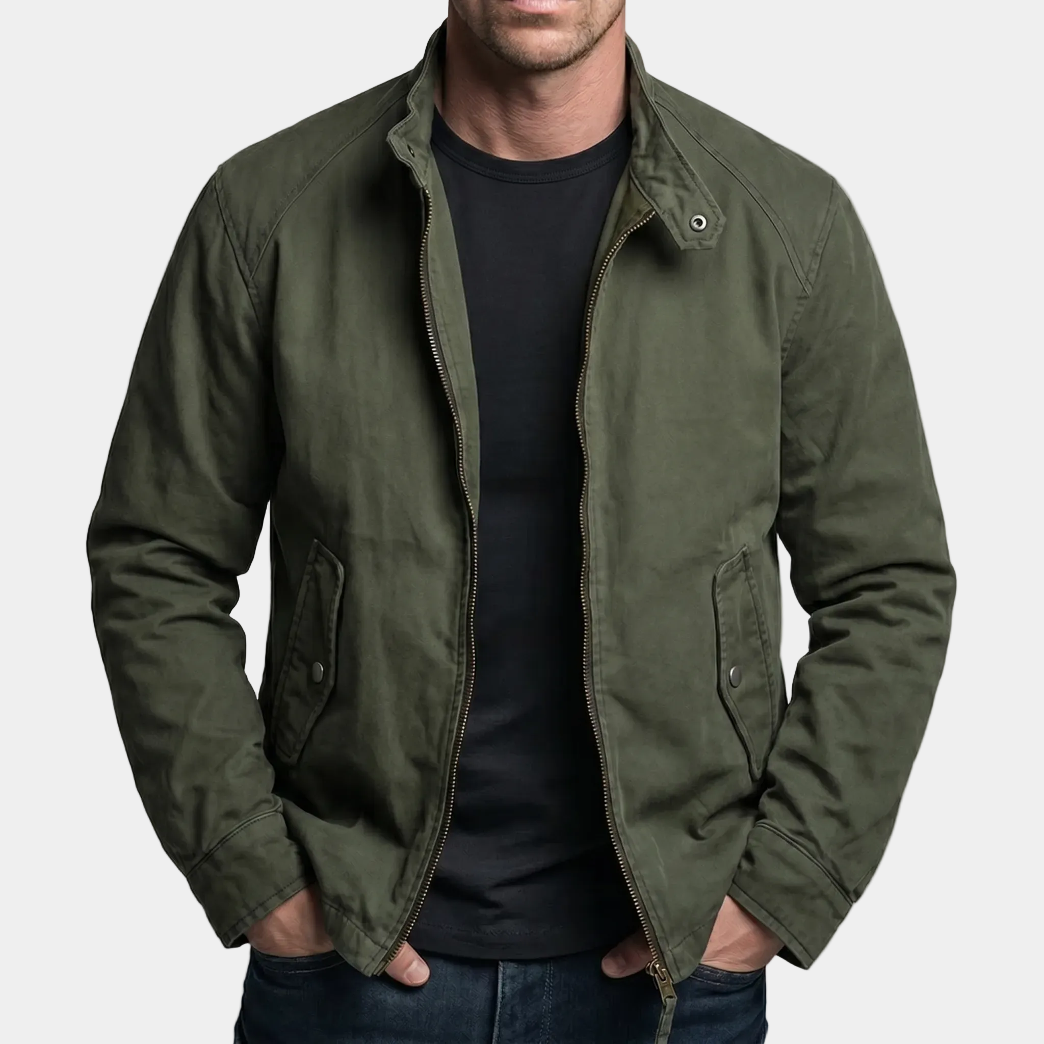Dayton | Chaqueta de Algodón Vintage con Cremallera
