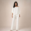 Clara | Conjunto elegante con blusa de capas