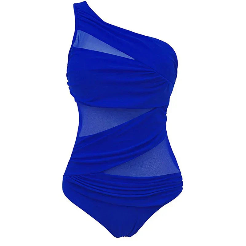 Nayla | Tu elegante traje de baño de un solo hombro en tallas cómodas