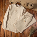 SANLÚCAR - Conjunto de lino con diseño oriental