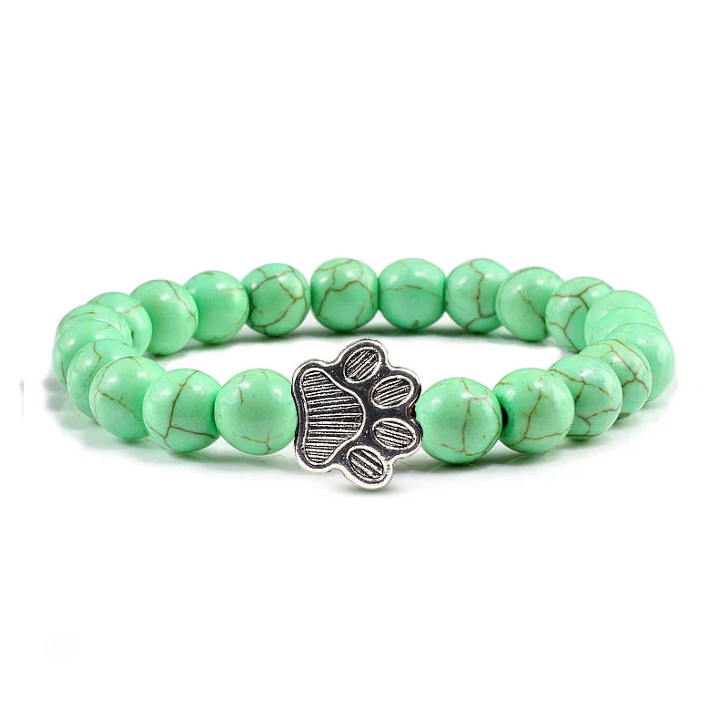 Pulsera con patas decoradas con cuentas