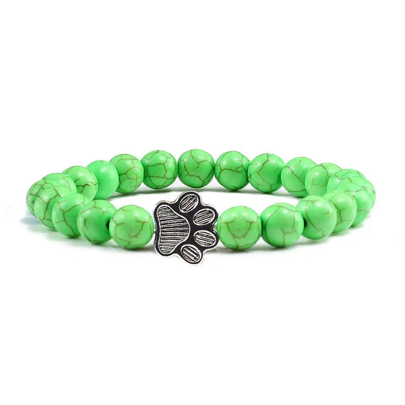 Pulsera con patas decoradas con cuentas