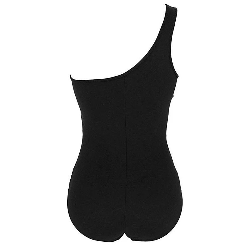Nayla | Tu elegante traje de baño de un solo hombro en tallas cómodas