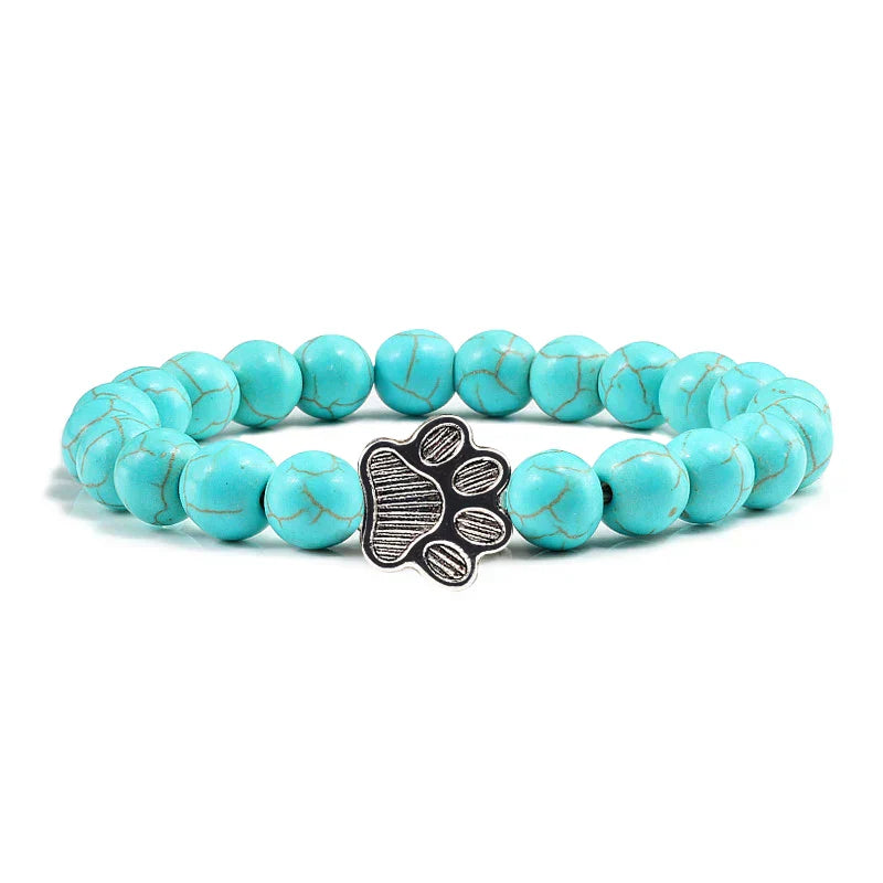 Pulsera con patas decoradas con cuentas