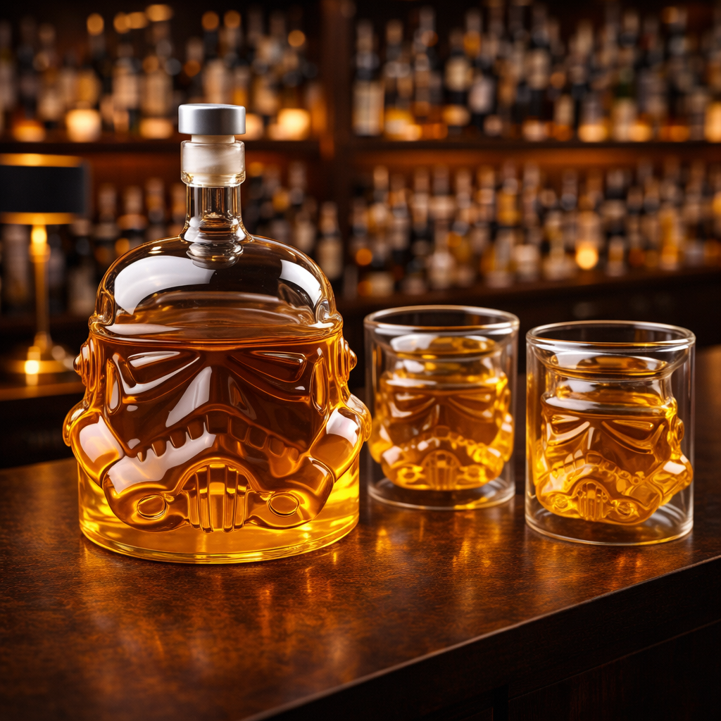 Botella de Whisky - Edición Set Bouteille et Verre