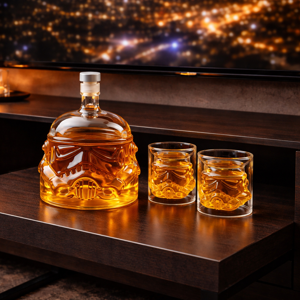 Botella de Whisky - Edición Set Bouteille et Verre
