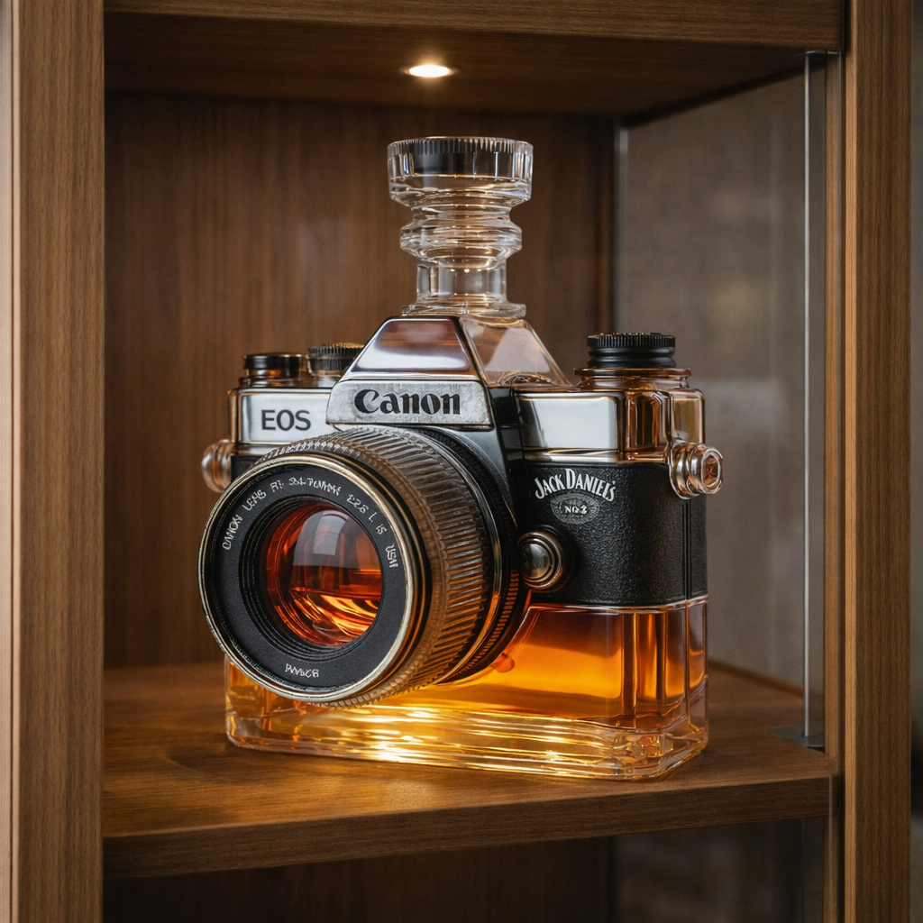 Camera Edición - Garrafa de Whisky