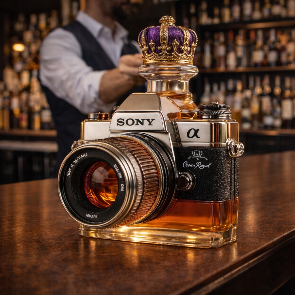 Camera Edición - Garrafa de Whisky