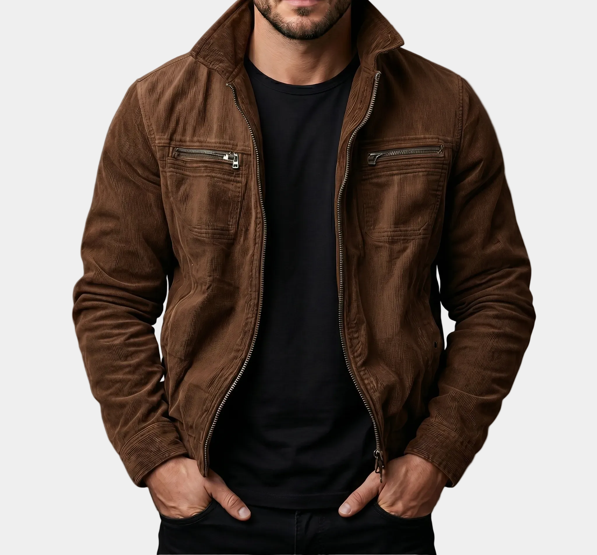 Chaqueta de pana a medida de alta calidad