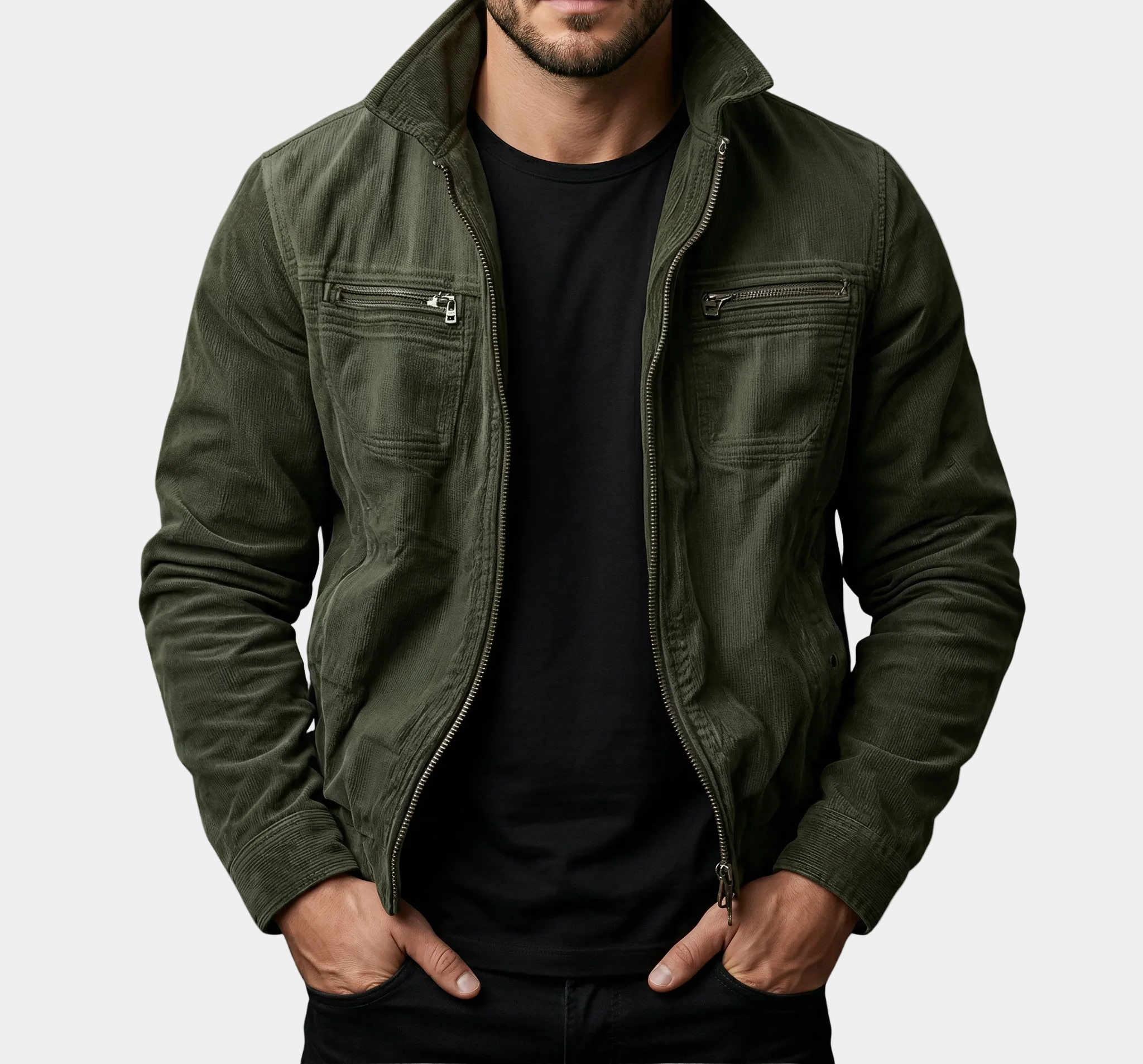 Chaqueta de pana a medida de alta calidad