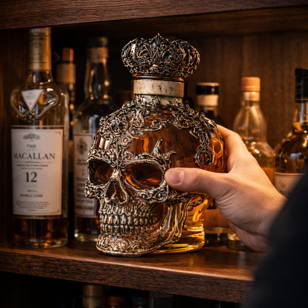 Garrafa de whisky - Edición Craneo