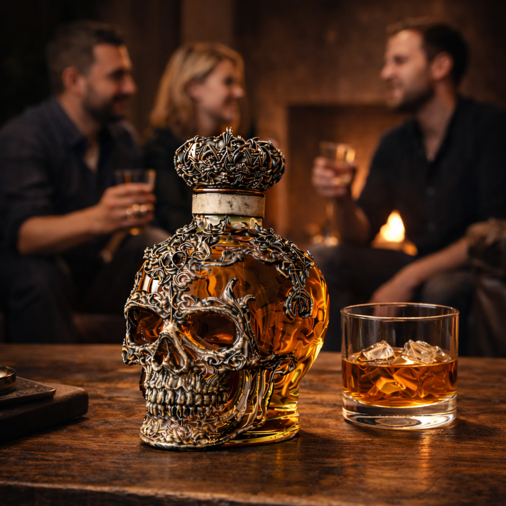 Garrafa de whisky - Edición Craneo