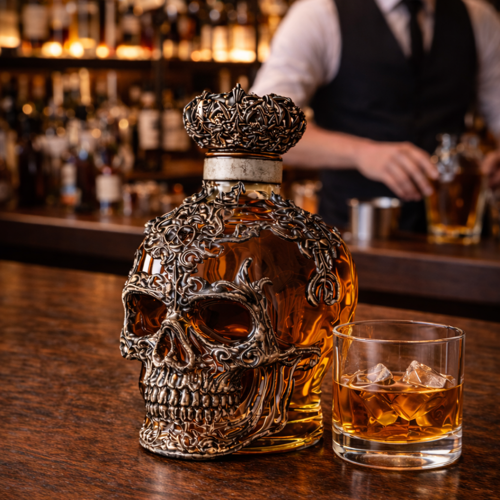 Garrafa de whisky - Edición Craneo