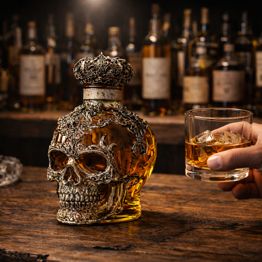 Garrafa de whisky - Edición Craneo