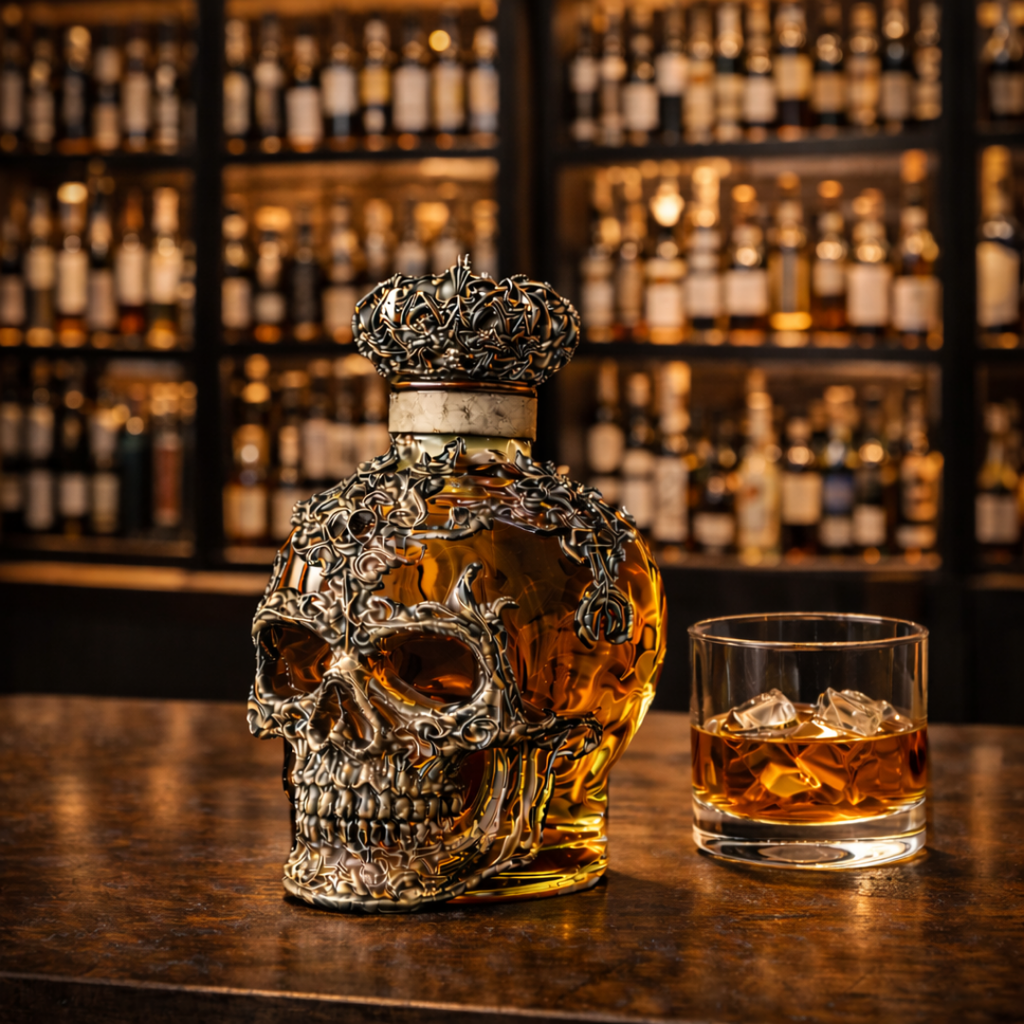 Garrafa de whisky - Edición Craneo