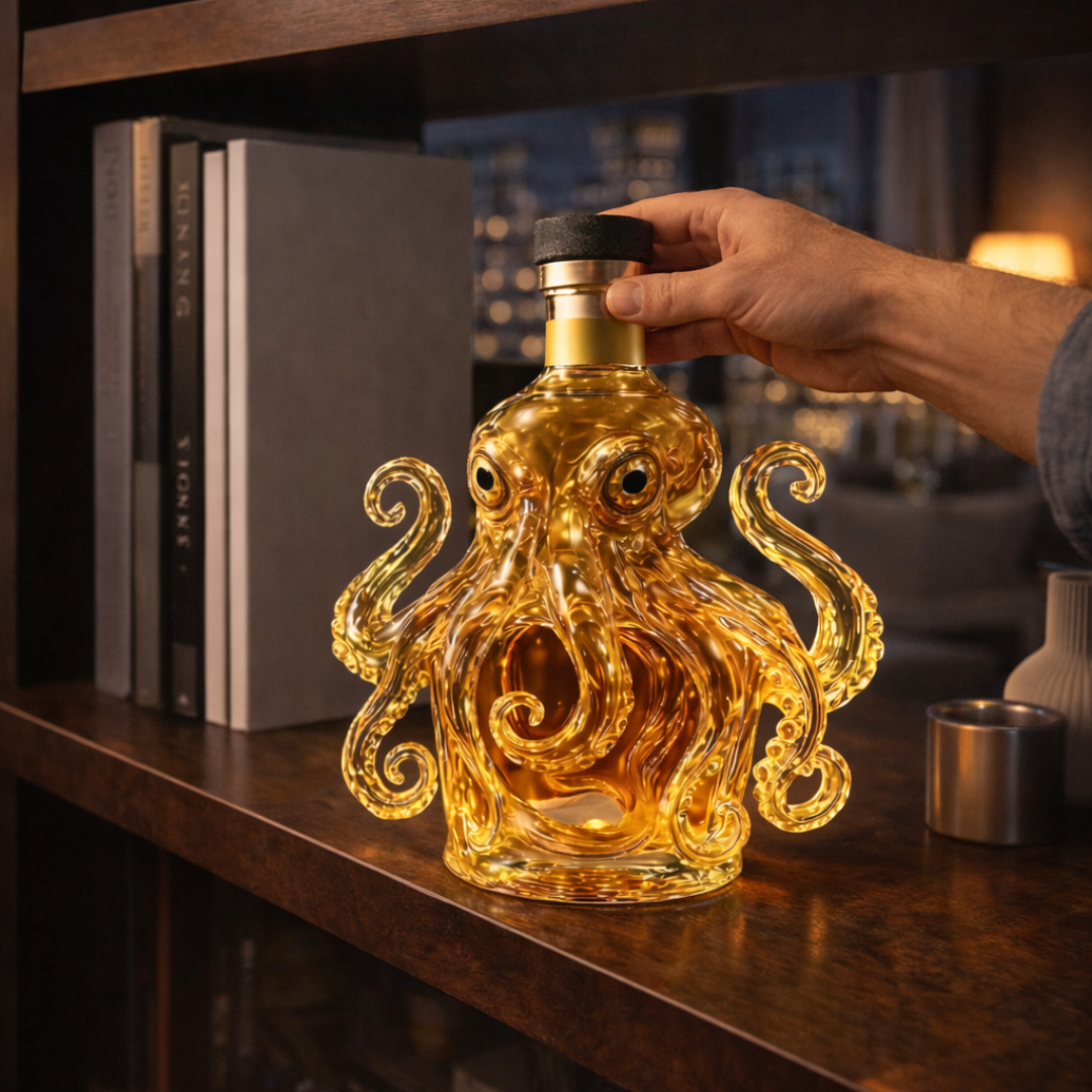Garrafa de whisky - Edición Pulpo