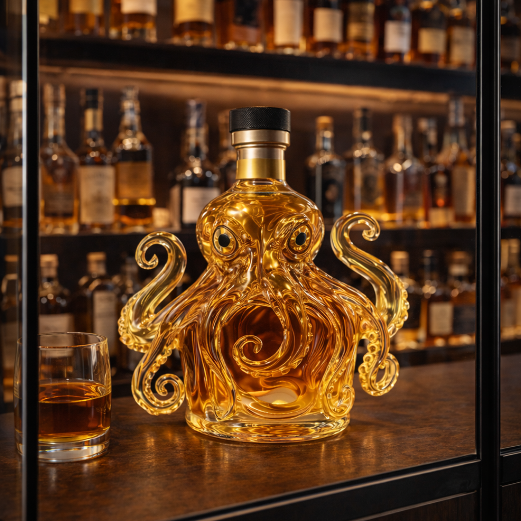Garrafa de whisky - Edición Pulpo