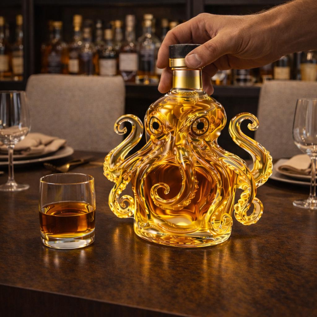 Garrafa de whisky - Edición Pulpo