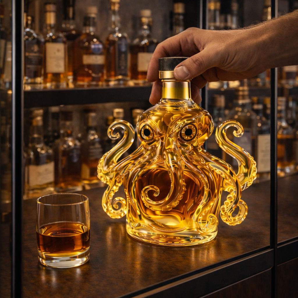 Garrafa de whisky - Edición Pulpo